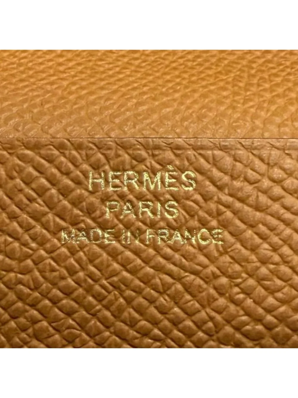 Hermes Bearn Soufflet Veau Epsom Gold Wallet